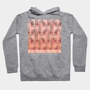 Wavy pattern in warm tones Hoodie